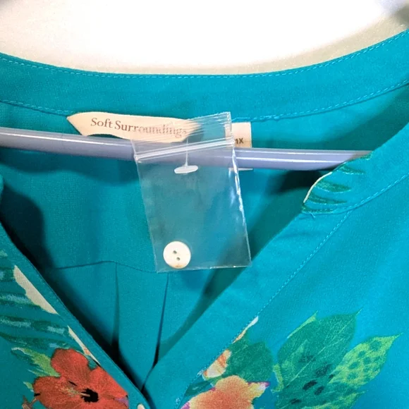 Soft Surrounding's Vibrant Floral and Animal Print Tunic - Picture 5 of 6